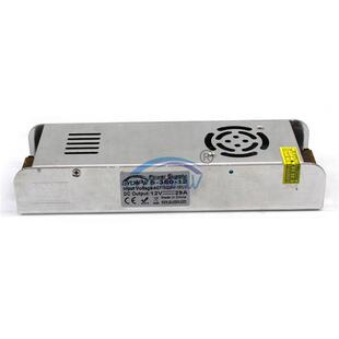 12V350W灯箱电源 LED灯条模组安防监控电源 DC12V29A长条电源