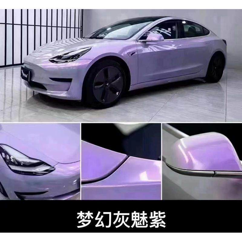 PVC PET改色膜批发改色贴膜车身改色汽车改色膜水晶超亮电光双色