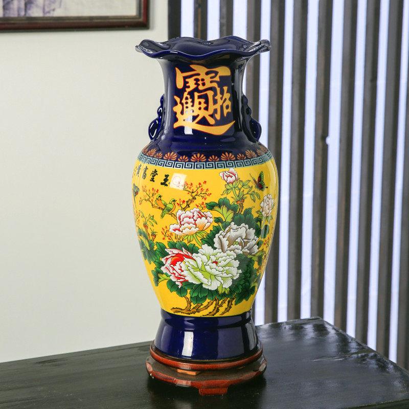景德镇陶瓷器花瓶手工家居饰品瓷瓶大号客厅工艺礼品摆饰中式彷古