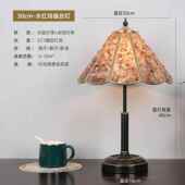 头全天然水晶卧室床氛铜围灯2法025设计师新款 高档式 复古台灯美式