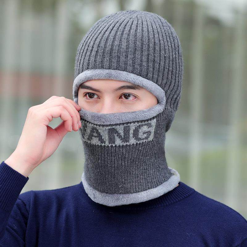 帽子男士冬季骑车防风针织套头帽护脖围巾一体防寒加厚保暖毛线帽,服饰配件/皮带/帽子/围巾,帽子,淘宝优惠券,粉丝福利购,淘宝优惠卷