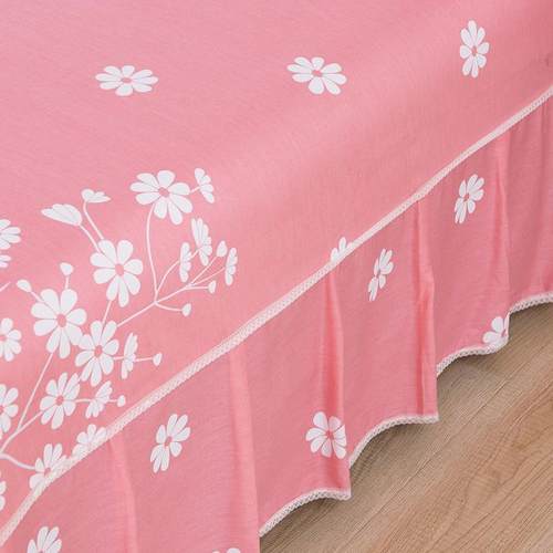 棉床裙式床罩单件床套纯单人笠思CMCQ床单全棉防尘席梦保护套床床