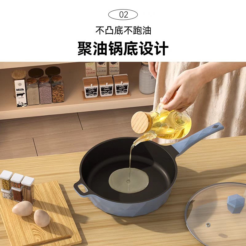 COOKMAGE酷迈吉不沾锅无烟煎炒锅家用平底锅电磁炉瓦斯炉适用锅具
