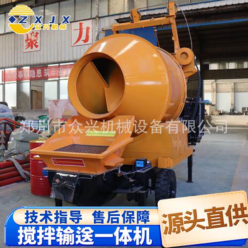 搅拌输送一体泵柴油砂浆水泥混凝土建筑工地电动柴油搅拌浇筑泵