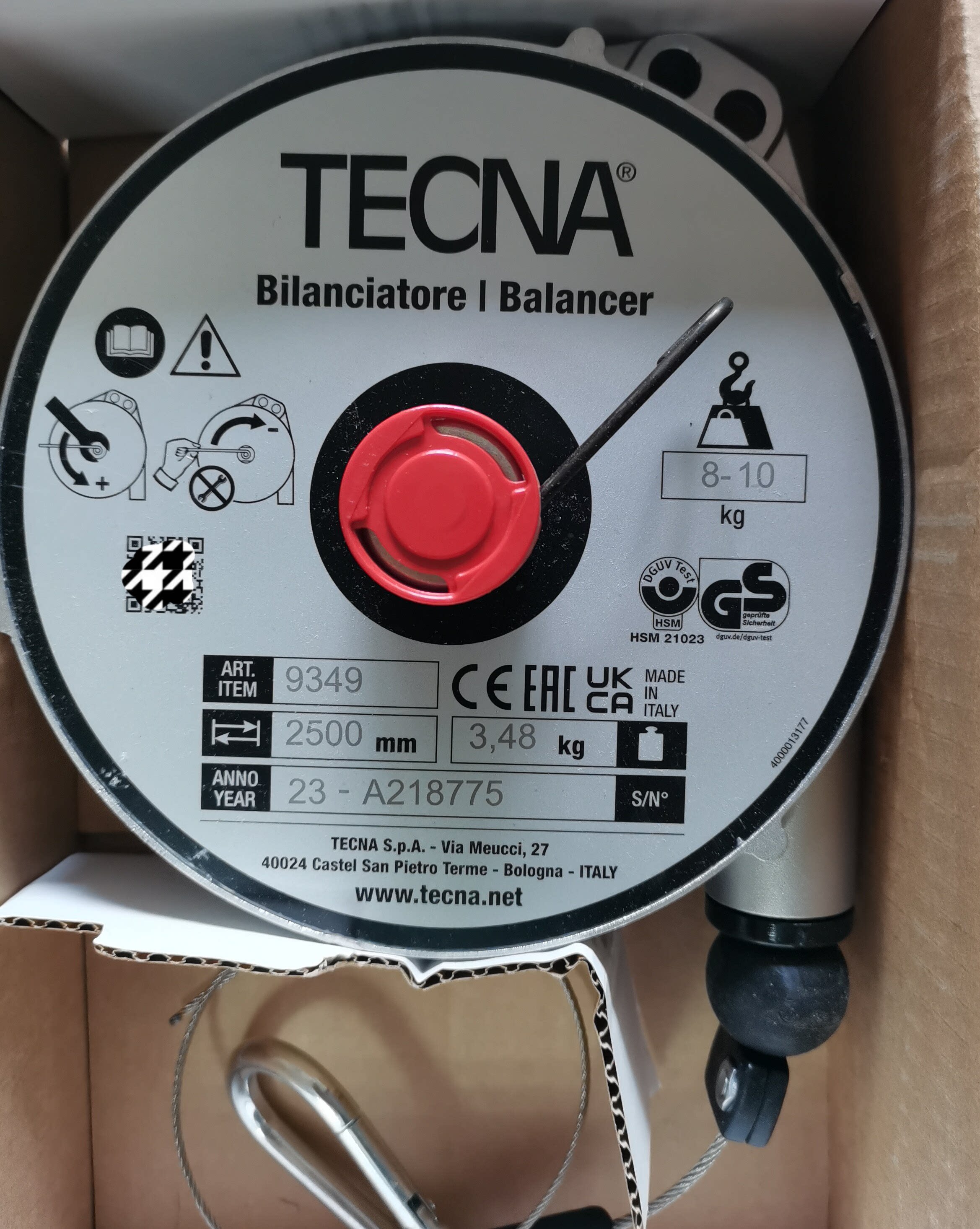 TECNA Spring Balancer 9349