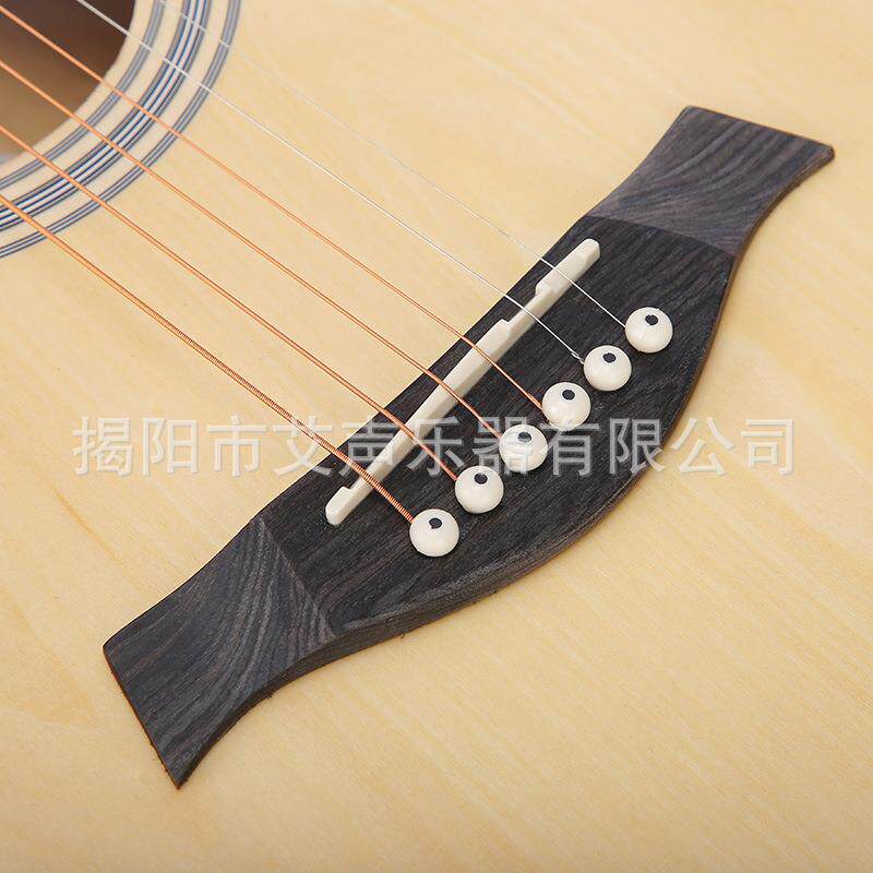 41寸JF桶跨民木吉他境热销椴木包边练习琴Guita封闭r弦谣钮QD-H41