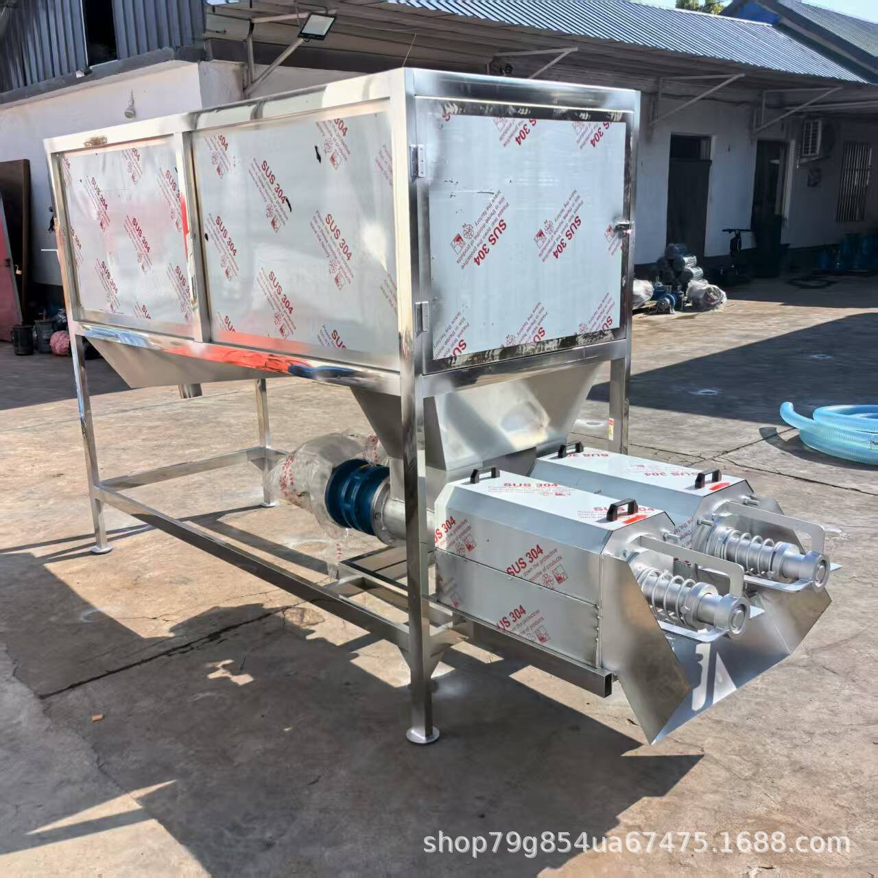 双机头滚筒微滤猪粪干湿分离机 加长筛网水冲粪便干湿分离机脱水