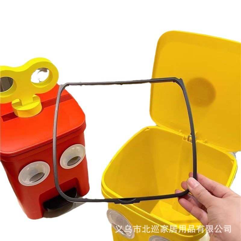 大眼仔垃圾桶家用带盖大容量客厅厨房卫生间垃圾篓高颜值2025新款