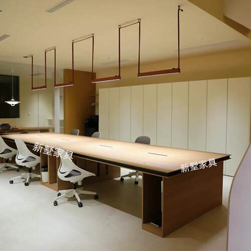 简约实木办公桌海洋板桌loft办公室老板桌总裁桌工业风创意电脑桌