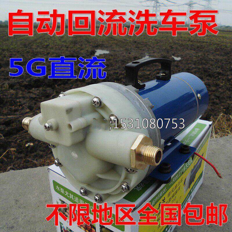 12V24V48V电动直流洗车水泵/车载洗车器大功率高压隔膜泵水泵增压