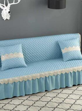 加厚防易滑折叠沙无发床罩四套季通用简扶手F96J9TST沙发床裙可拆