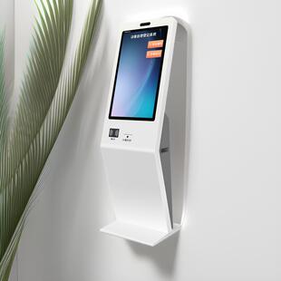 安防立式访客机人证核验触摸屏一体机酒店写字楼医院自助登记设备