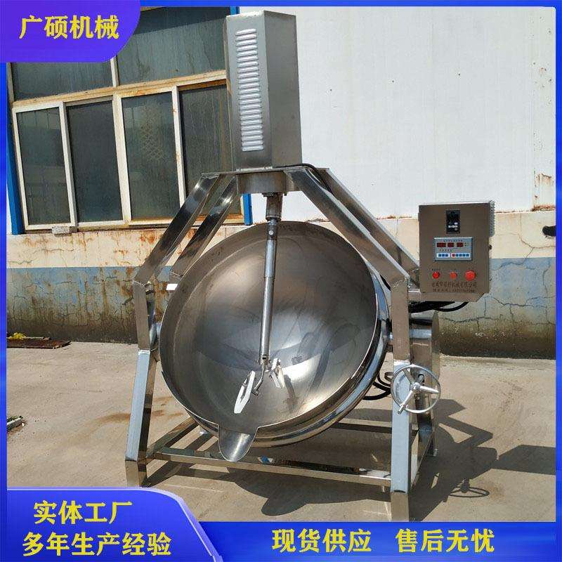 奶枣自动搅拌炒锅 奶枣棉花糖裹糖机器 行星搅拌炒锅炒料机