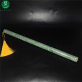 高档色玉石笛件子女古风箫短器笛古装 汉服白舞蹈笛子道具乐收藏摆