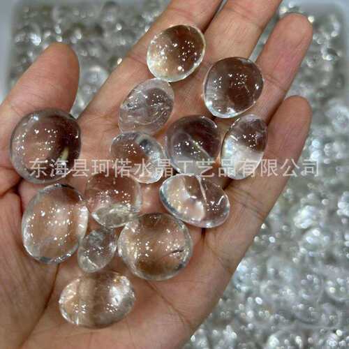 天然白水晶滚石厂家直销高品质大颗粒 白水晶 随形颗粒