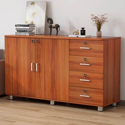 多层收纳柜子带锁抽屉柜储物柜多功能家用厨房客厅矮柜子杂物柜