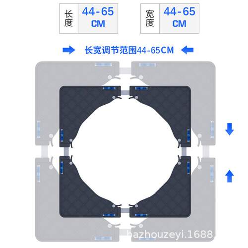 新款直销工厂直供洗衣机底座架方管加高万向轮刹车升降移动冰箱支