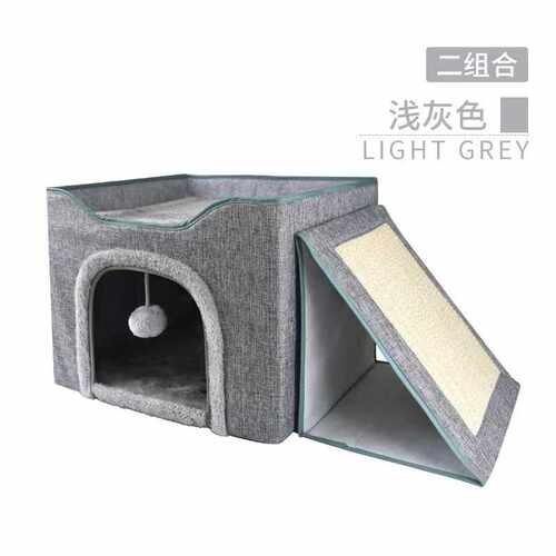 工厂双层储猫冬季直销保暖通用别墅大号猫封闭式窝超物室内屋四季