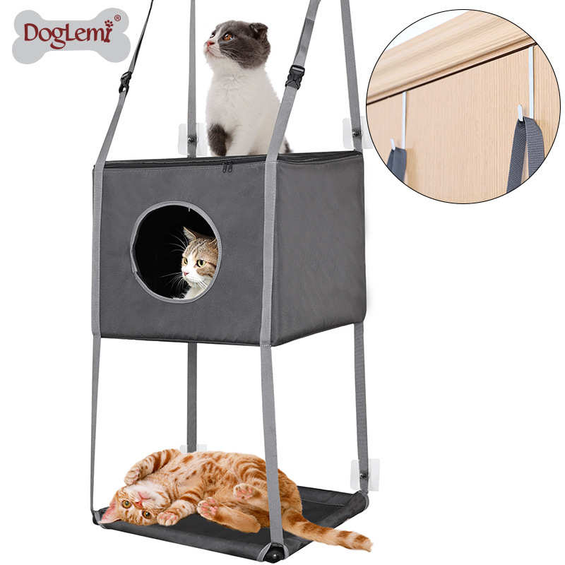 猫窝四季通用猫床宠物窝夏季金属挂钩挂床猫咪睡觉用门后悬挂猫吊