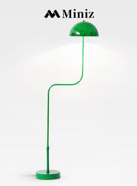 翡翠豆芽灯Denmark丹麦绿色落地灯台灯中古沙发氛围灯书房床头灯