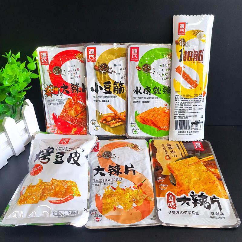 源氏大辣片烤豆皮散装包邮小包装小豆筋零食办公室休闲老式辣条