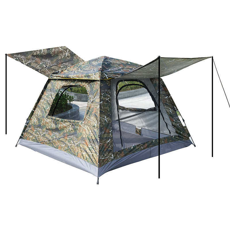 驿泊户外全自动速开四面帐篷户外便携式折叠帐篷徒步旅行野营帐篷