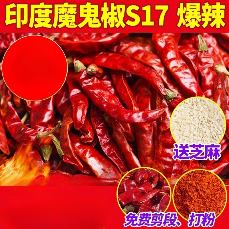 干辣椒特辣印度进口魔鬼辣椒干特香海椒变态辣辣椒王商用辣