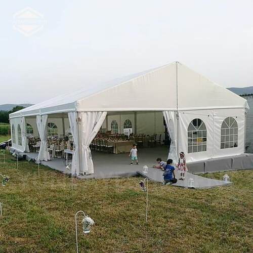生产厂家出售户外活动展览帐篷大型展销会铝合金人字顶车展篷房