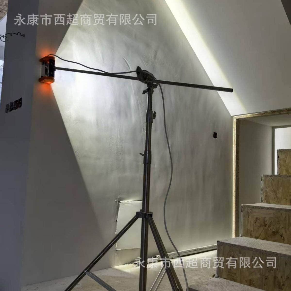 自吸无刷长杆墙面打磨机专用锂电灯砂纸机打腻子磨墙墙壁砂皮机