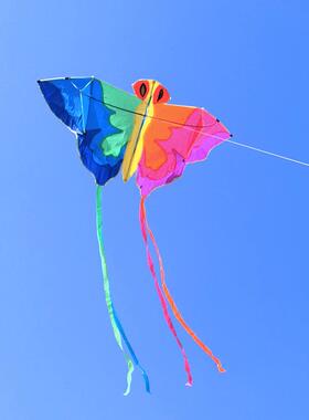 同飞翔风筝彩色蝴蝶拼接微风易飞大型高档中国风大人专用网红儿童