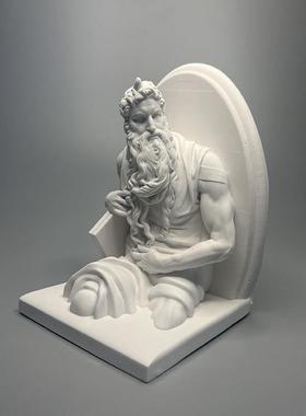 摩人物礼雕塑艺AHA品石膏像扩西香石桌面术摆件高级小众品美术教