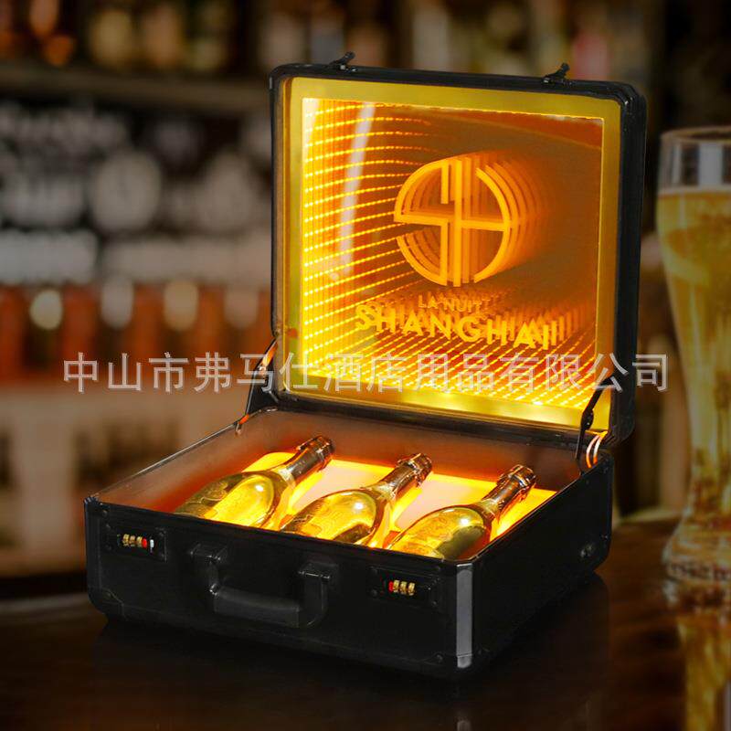 酒箱酒吧深渊黑桃A香槟套VIP杯箱水果箱KTV酒具套装潮流夜光酒箱