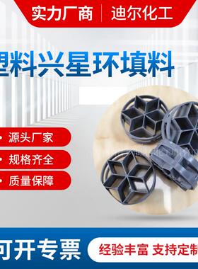 50#塑料CPVC兴星环填料CPVC材质氯碱项目用星星环填料
