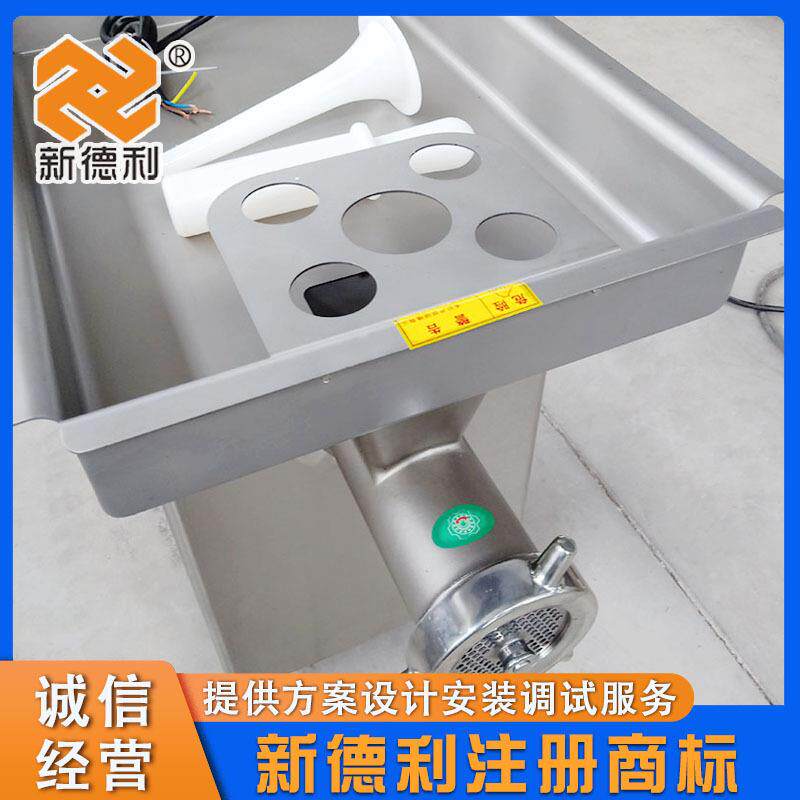 商用辣椒绞碎机器不锈钢鲜肉绞肉灌肠一体机食品电动绞肉设备现货
