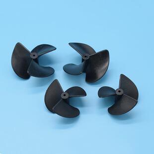 电动船桨 2mm正反三叶螺旋桨叶片 DIY模型船用桨叶 打窝船螺旋桨