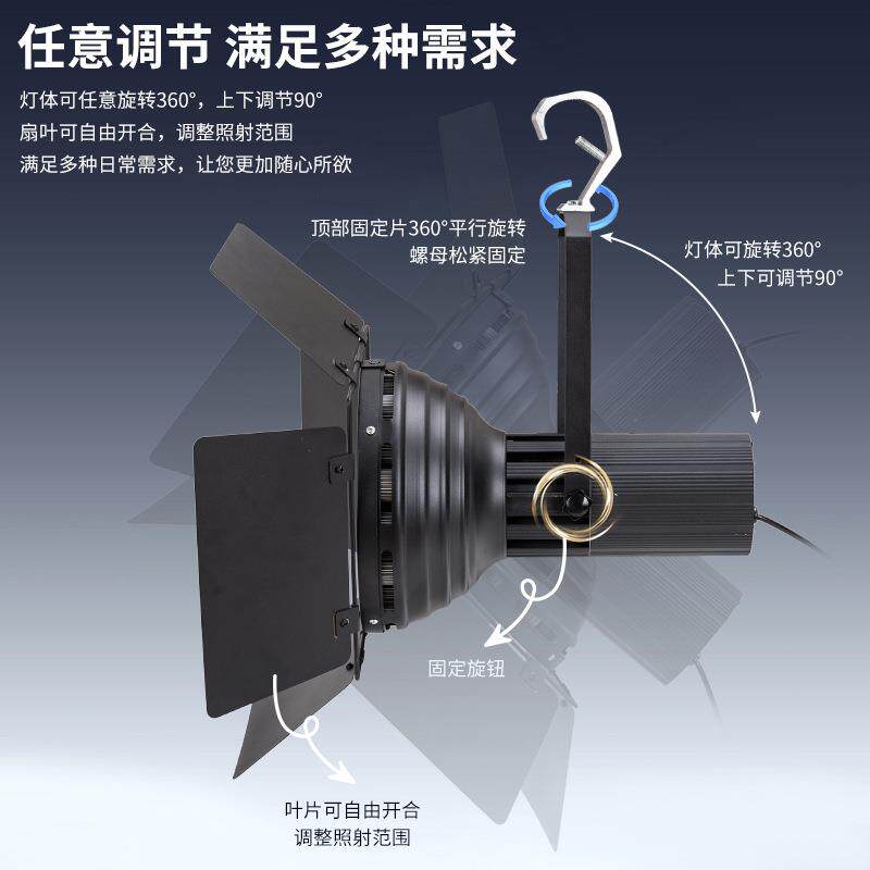 led30珠四叶车展灯300W会展射灯展览展厅照明舞台575光展览展示