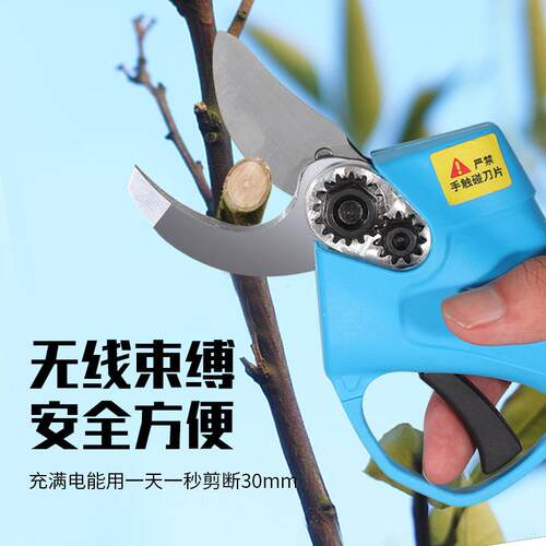 电动修枝剪电动XVU剪刀充电式锂电园池林电刀果实树果枝剪体剪店