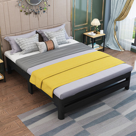 铁艺床现代简约双人铁床，1.8米北欧单人床，宿舍1.5米网红公主铁架床