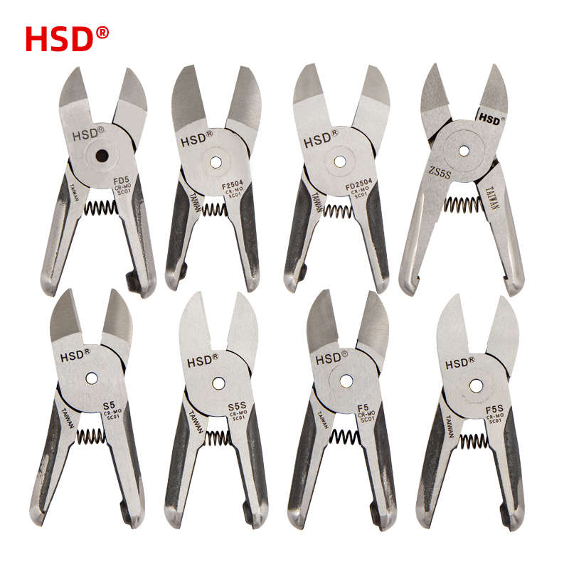 台湾气动剪刀剪钳FD5塑胶鞋跟水口气剪S5铜线铁丝电子脚刀头HS-20