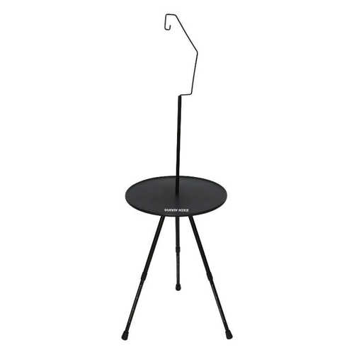 户外铝合金折叠可升降轻量便携小桌子野营露营灯架简易小圆桌