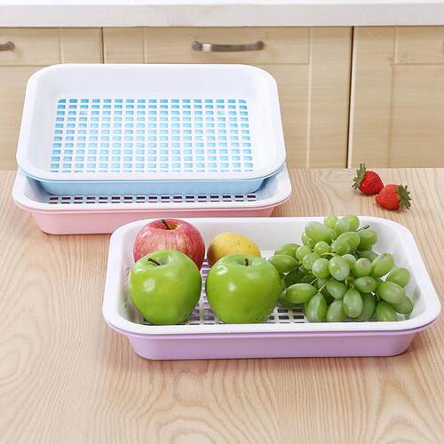1072 Double Layer Fruit Plate, Kitchen Fruit and Vegetable D