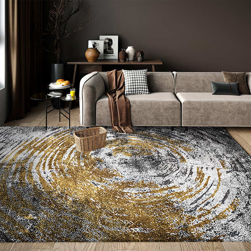 现代地房间轻毯长条感沙发茶几客厅奢床边家用垫卧室地毯高级简约
