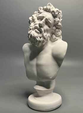 辽孔子斯堪的纳维亚古希腊人物雕塑石膏雕像古典艺术小众风格饰品