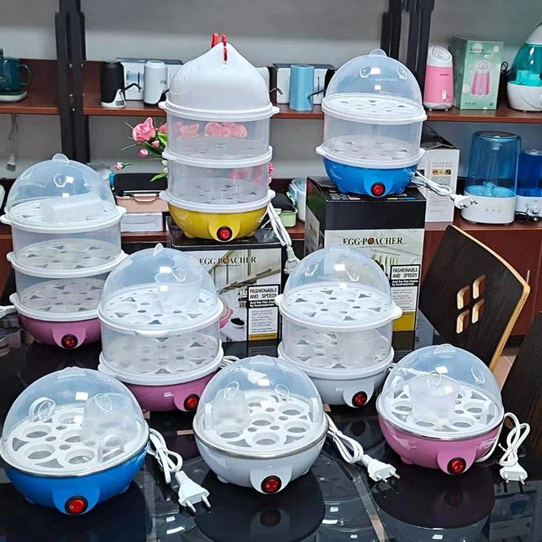 工厂小鸡卡通便携式层双层蒸蛋器自动断电煮蛋器早餐机礼品