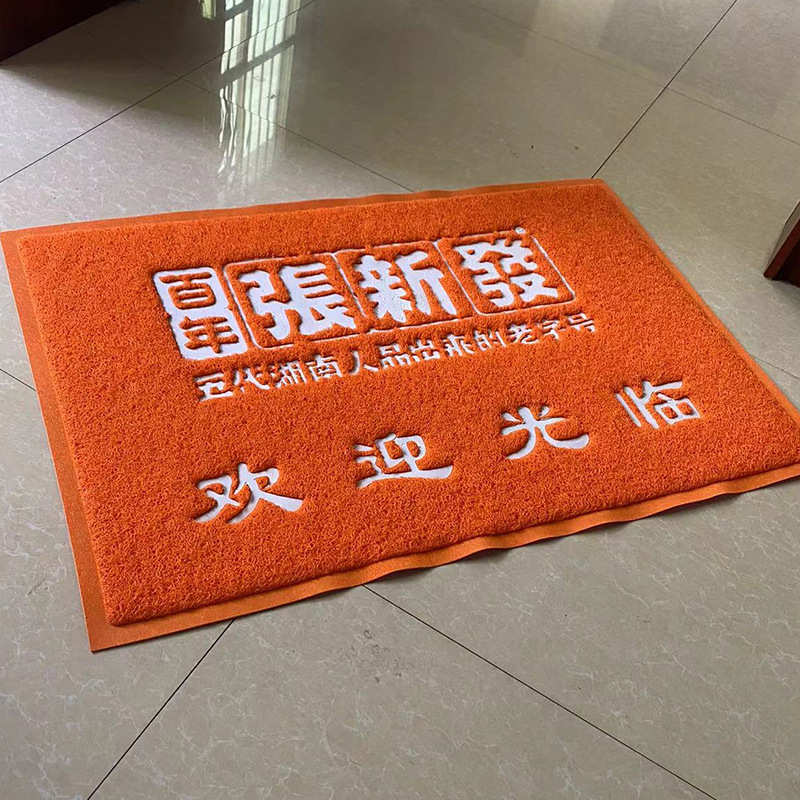 迎宾地毯logo尺寸图案印字电梯酒店公司商用广告地毯进门口垫