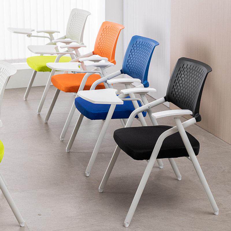 培训椅带桌板可折叠会议室开 会椅子写字板办公职员培训班桌椅一