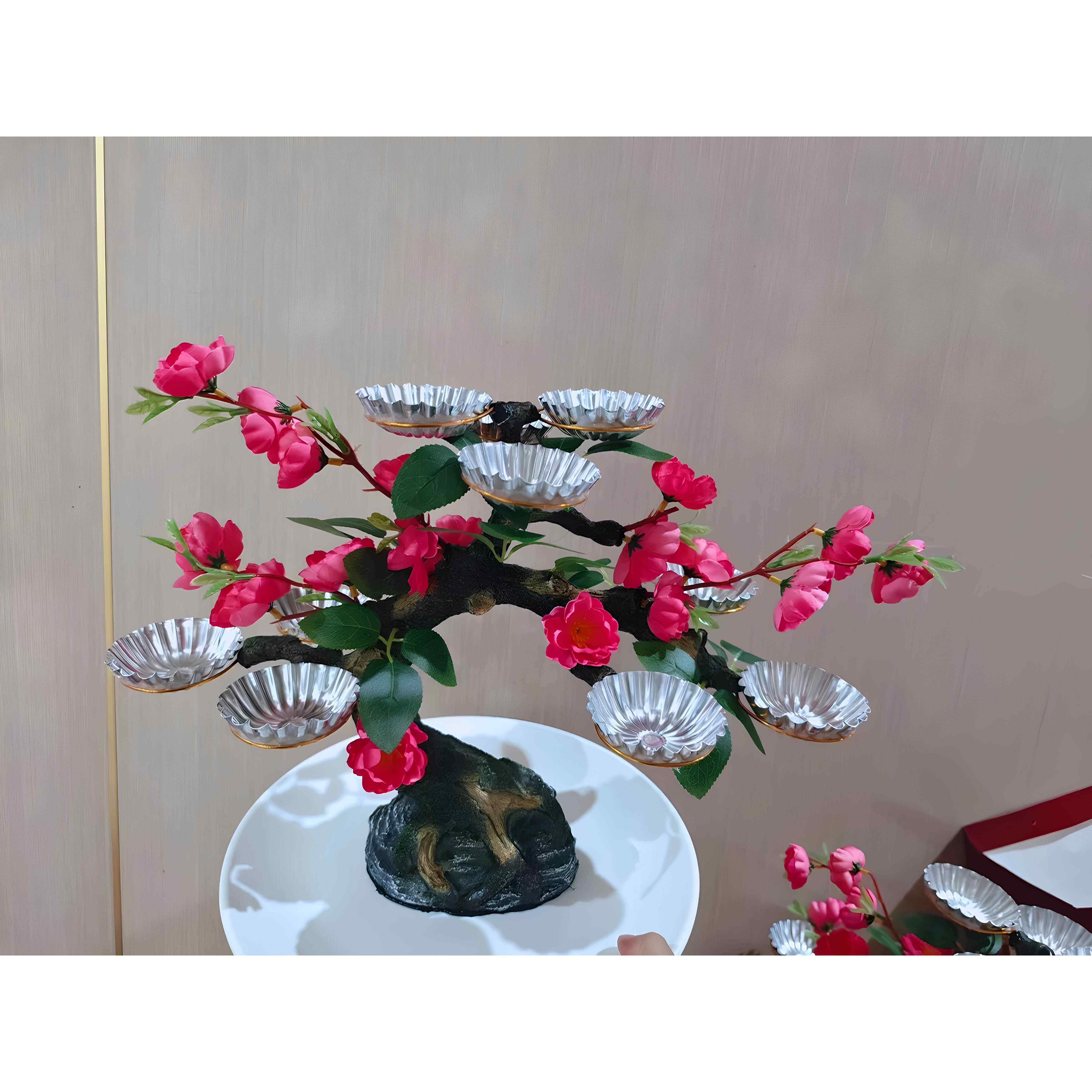 寿桃树架点心台摆件网红创意点缀酒店自助餐具装饰寿宴新中式包邮