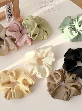 3/5/Pcs Silk Scrunchies Print Leopard Scrunchie Set Elastic