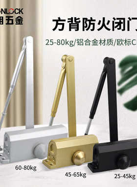 缓冲背自动闭门器液压 闭门器回弹商场方酒店消防通道静音 防火门