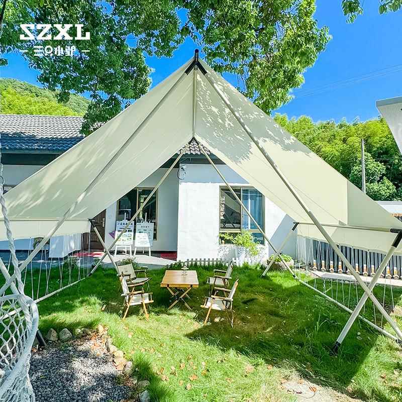 三只FCM小W型市集帐篷户天幕客厅遮阳全棚外驴防晒露营地野营套装